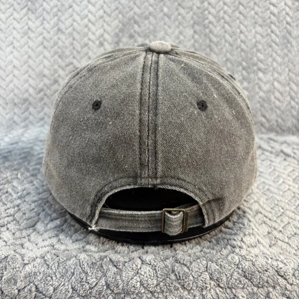 Top Secret Funny Work Humor Baseball Cap Washed Grey Cotton Adjustable Hat